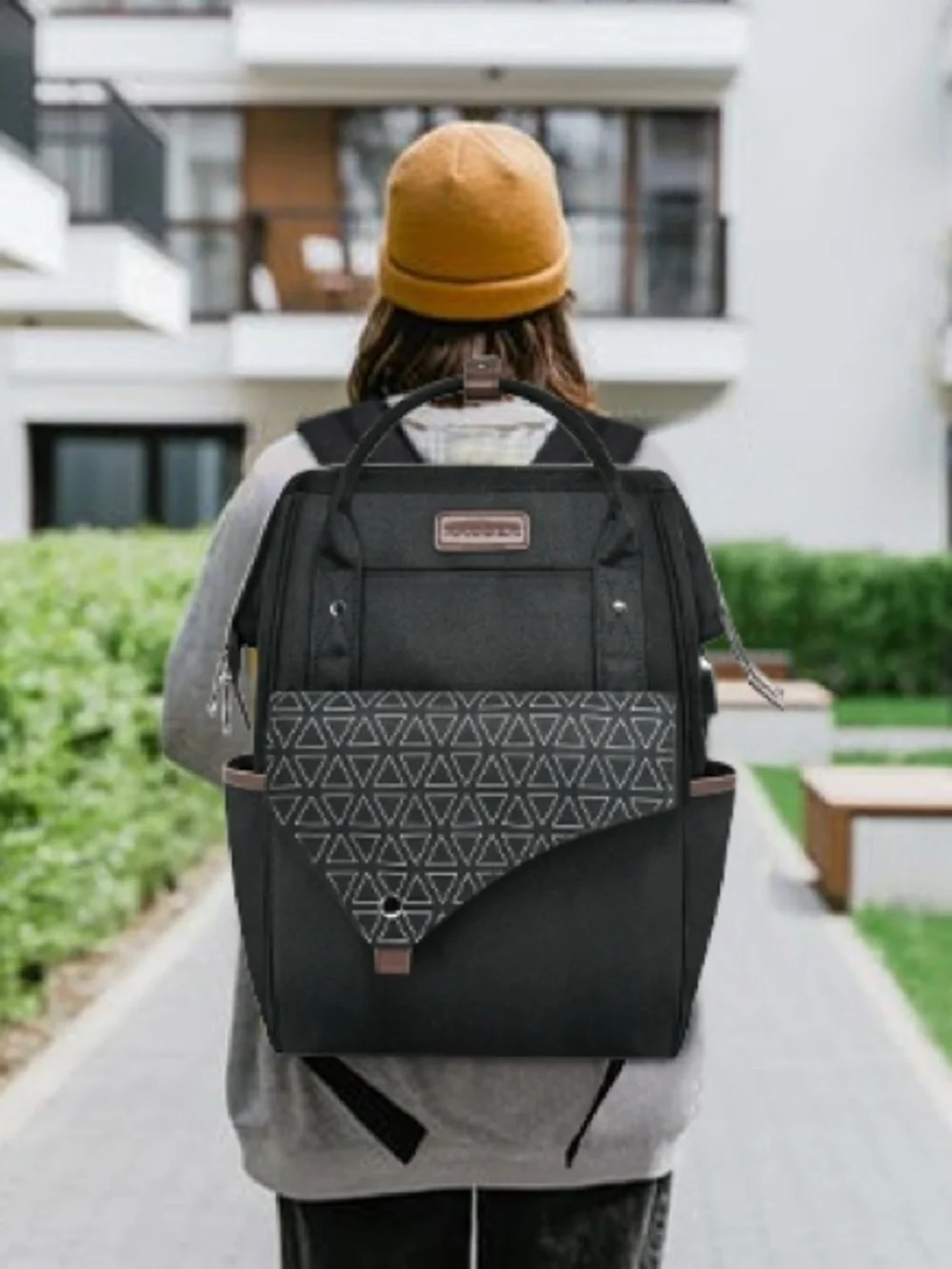 Fabulous Kroser Backpack w Geometric Front Flap. Lots of Compartments. Nice!!